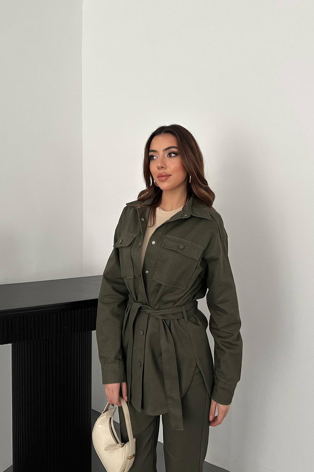 Toptan Haki Gabardin Takım