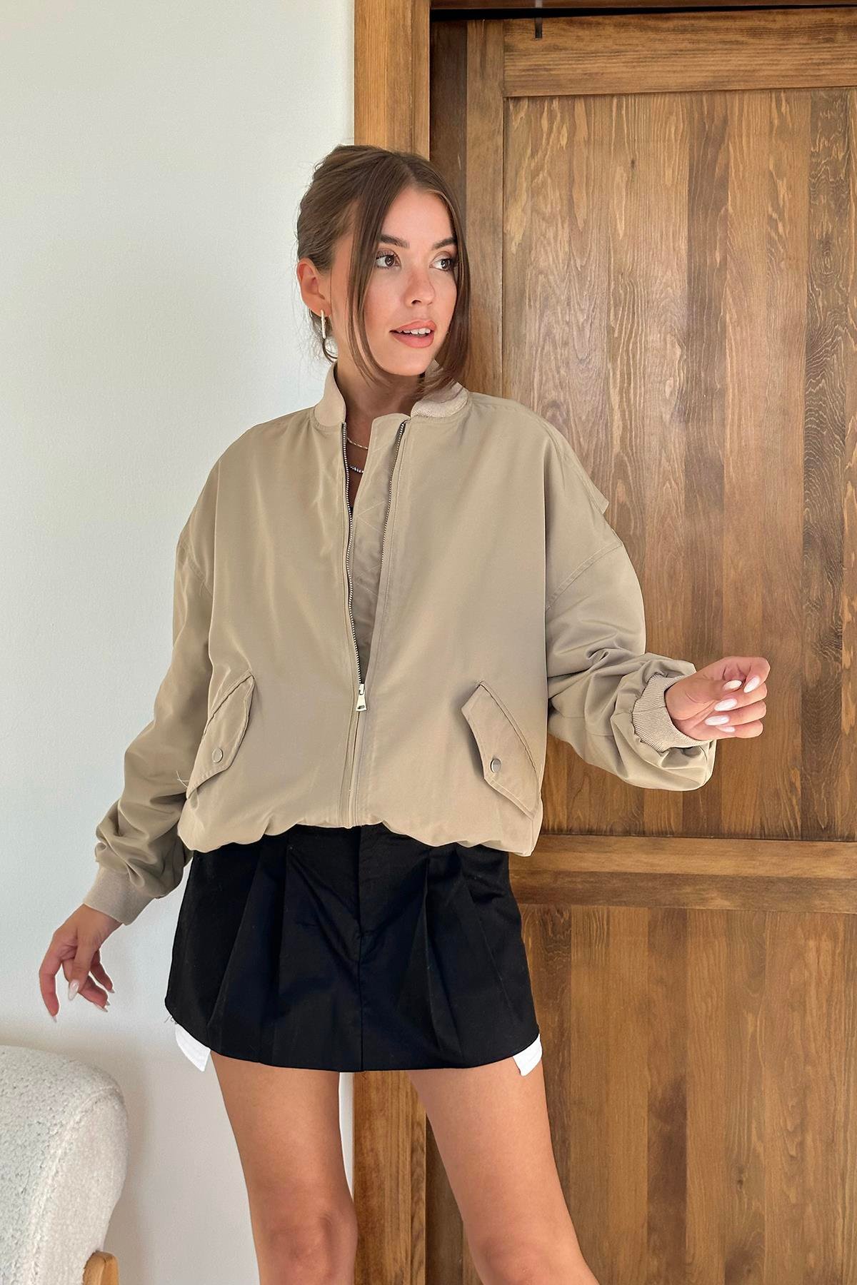 Toptan Kemik Parçalı Bomber Ceket