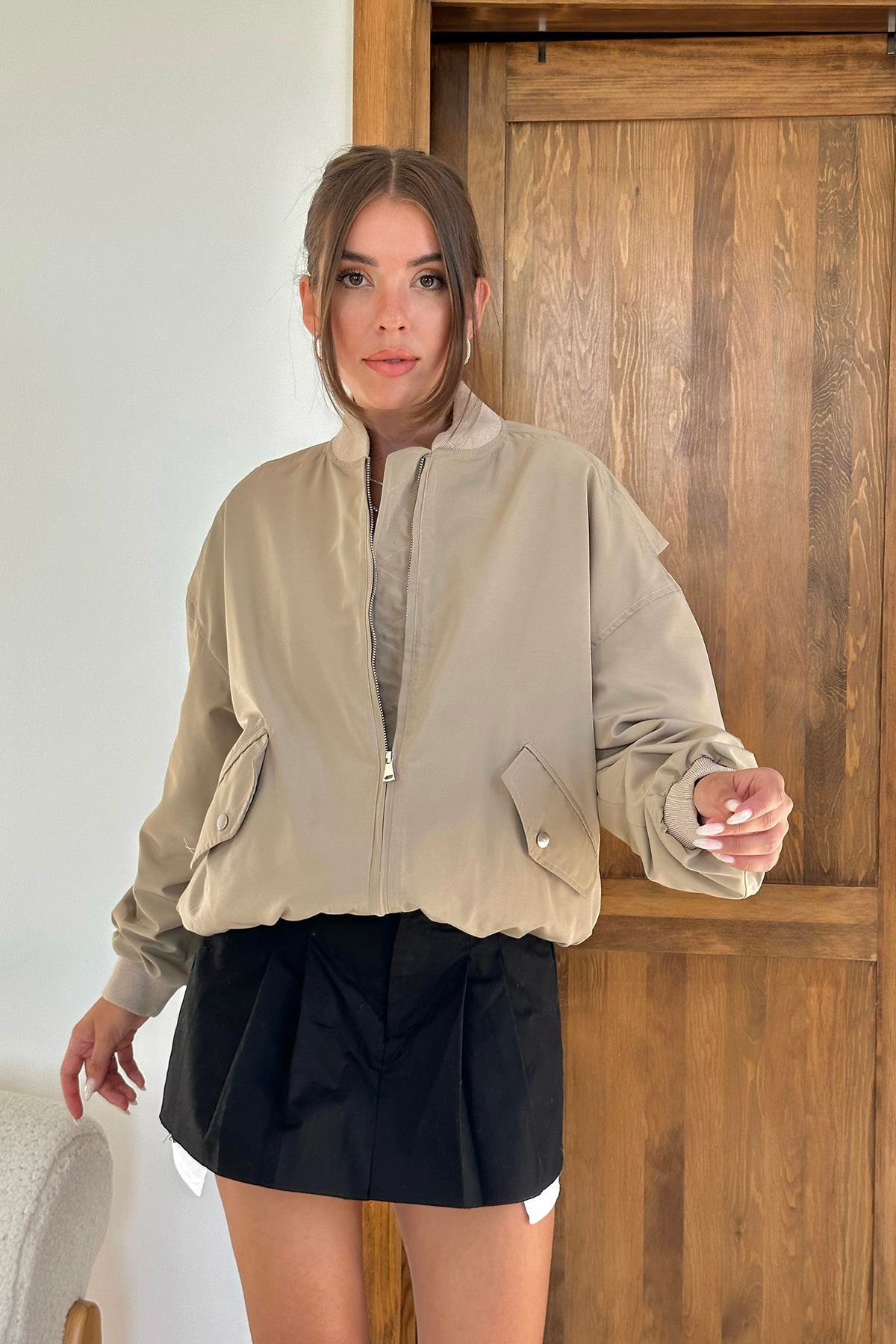 Toptan Kemik Parçalı Bomber Ceket