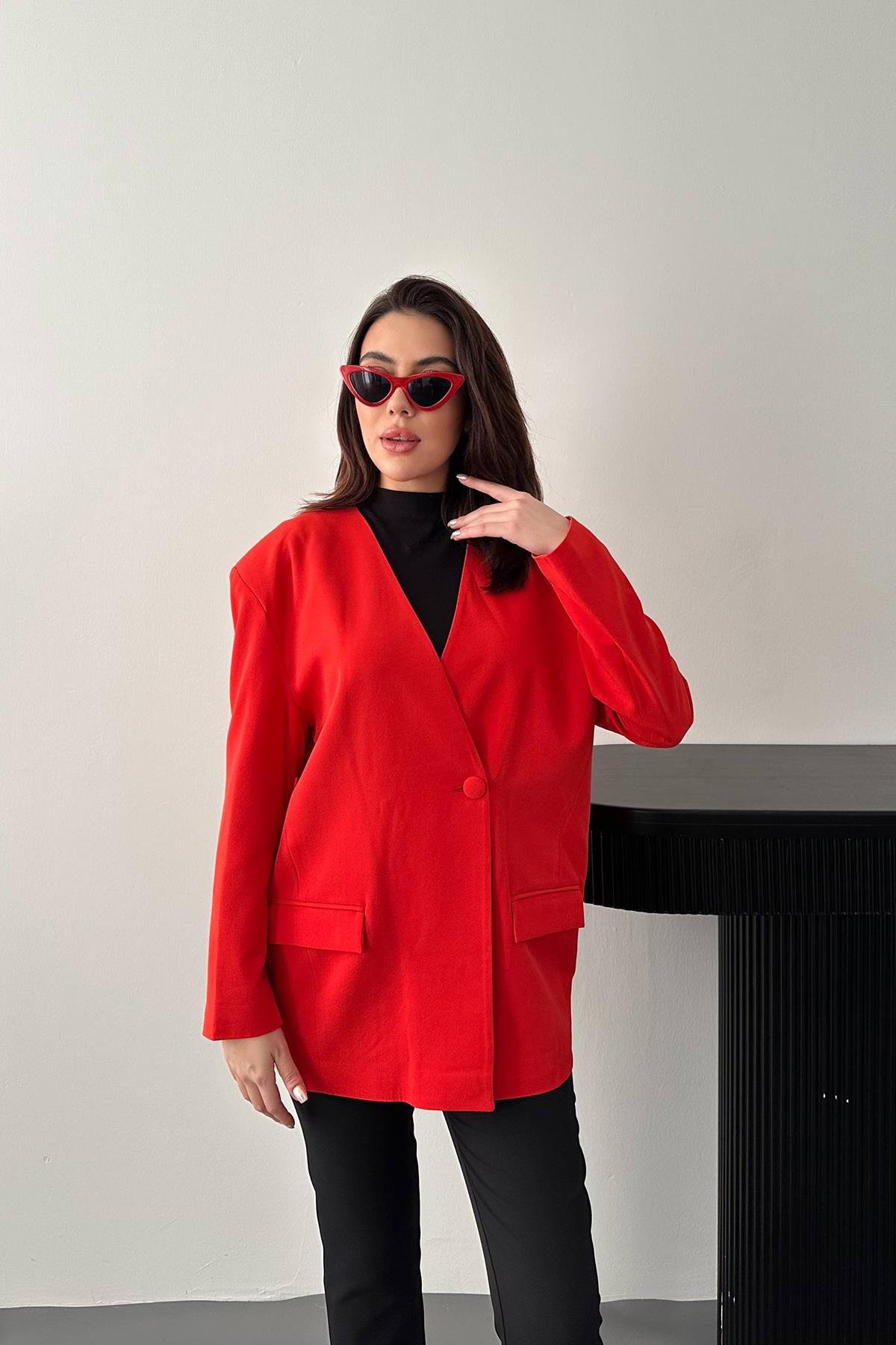 Toptan Koral Eteği Lastikli Ceket