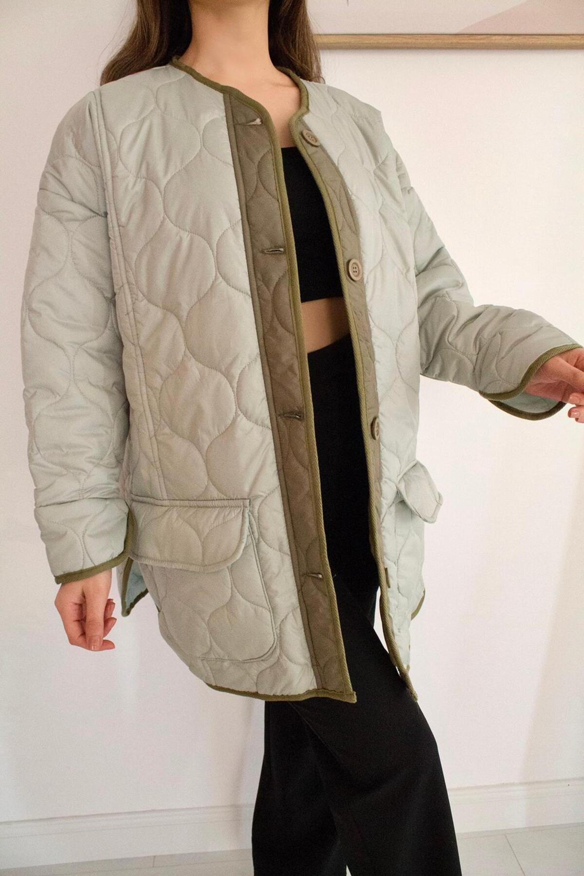 Toptan Mint Şişme Mont