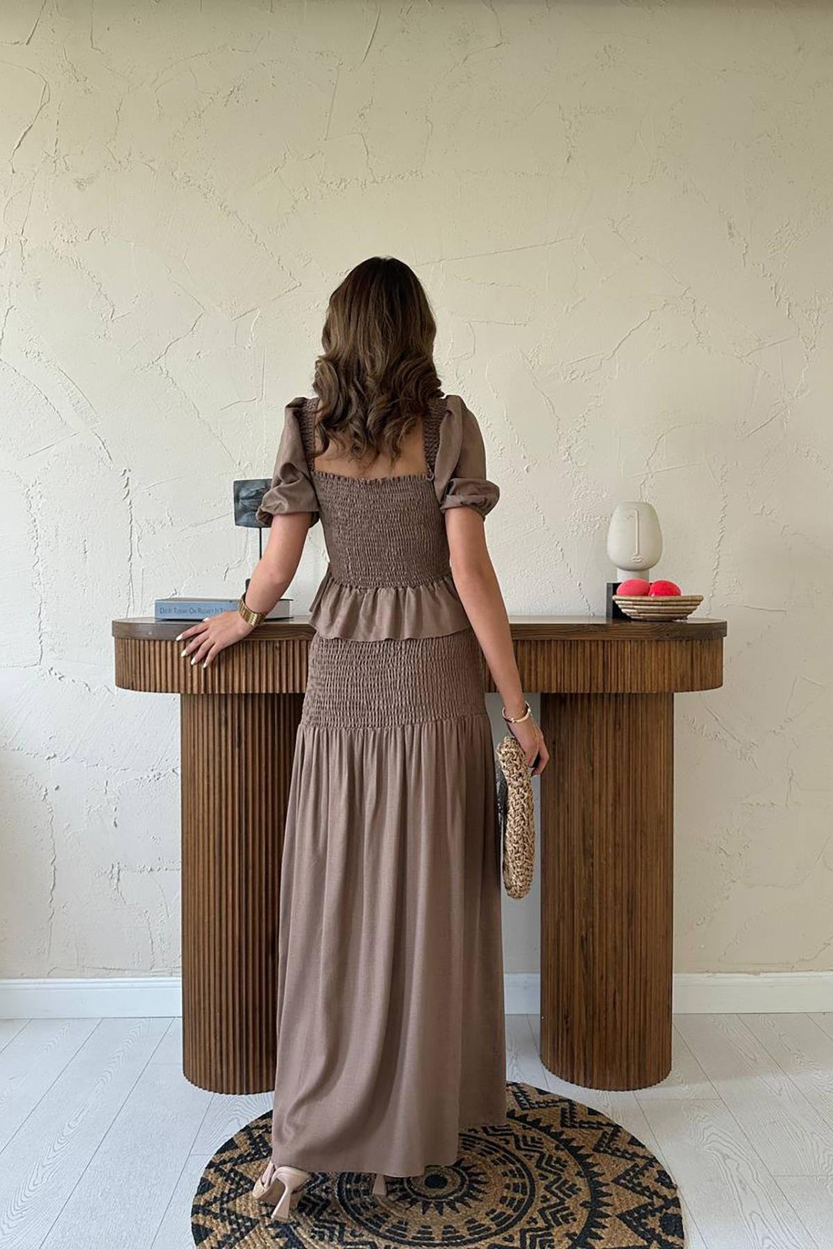 Toptan Moccah Gipeli Keten Takım