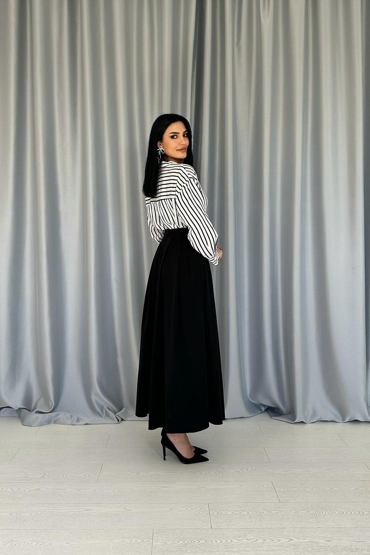 Wholesale Black Striped Shirt