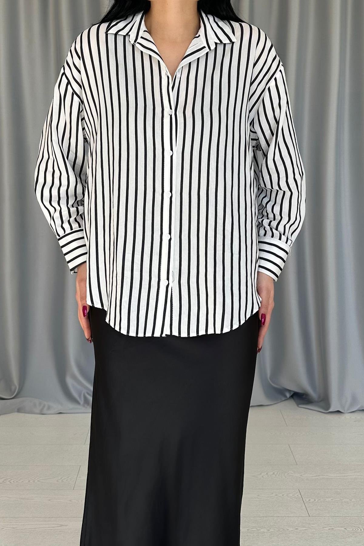 Wholesale Black Striped Shirt