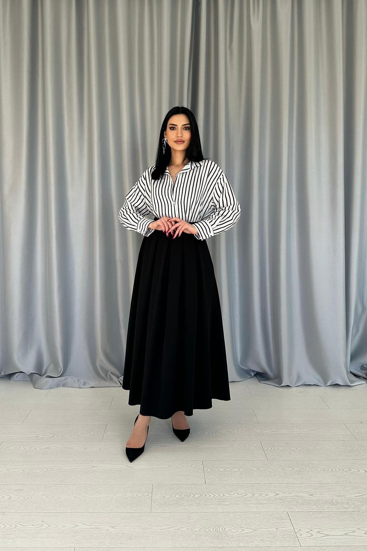 Wholesale Black Striped Shirt