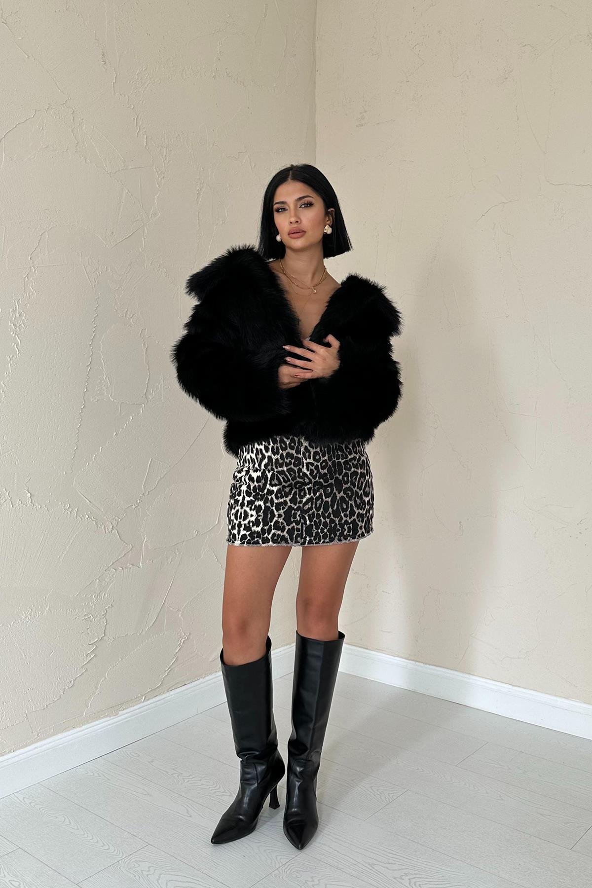 Wholesale Black Fur Short Coat