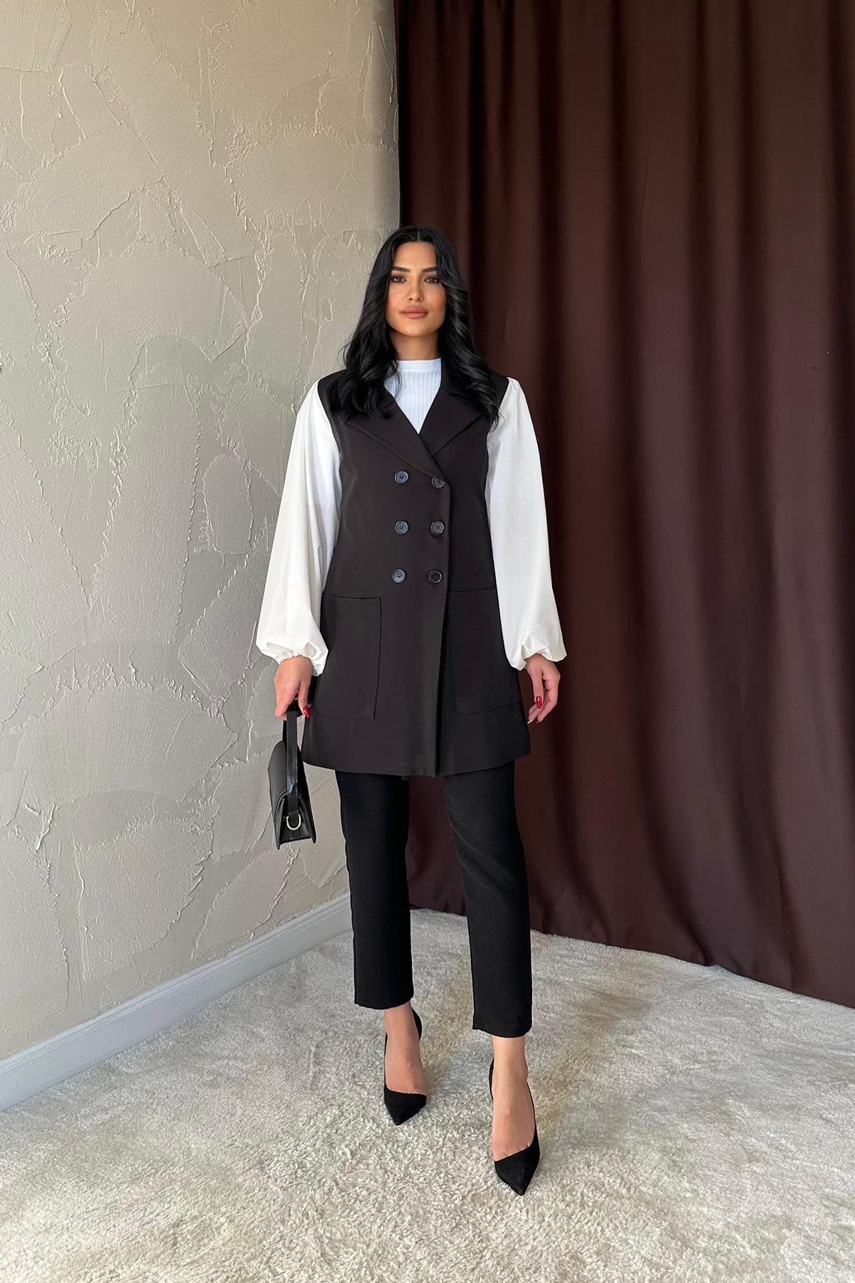 Toptan Siyah Pensli ve Dar Paça Pantolon