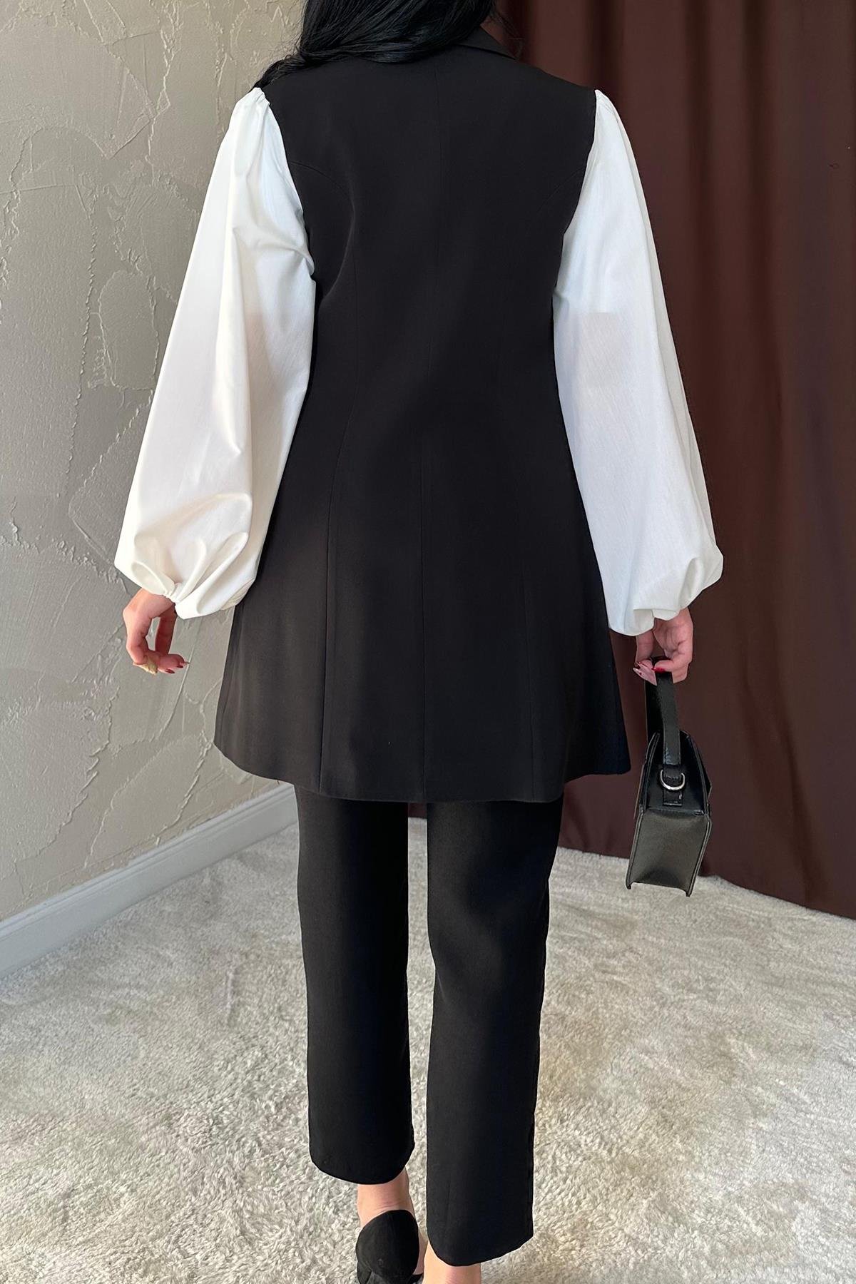 Toptan Siyah Pensli ve Dar Paça Pantolon