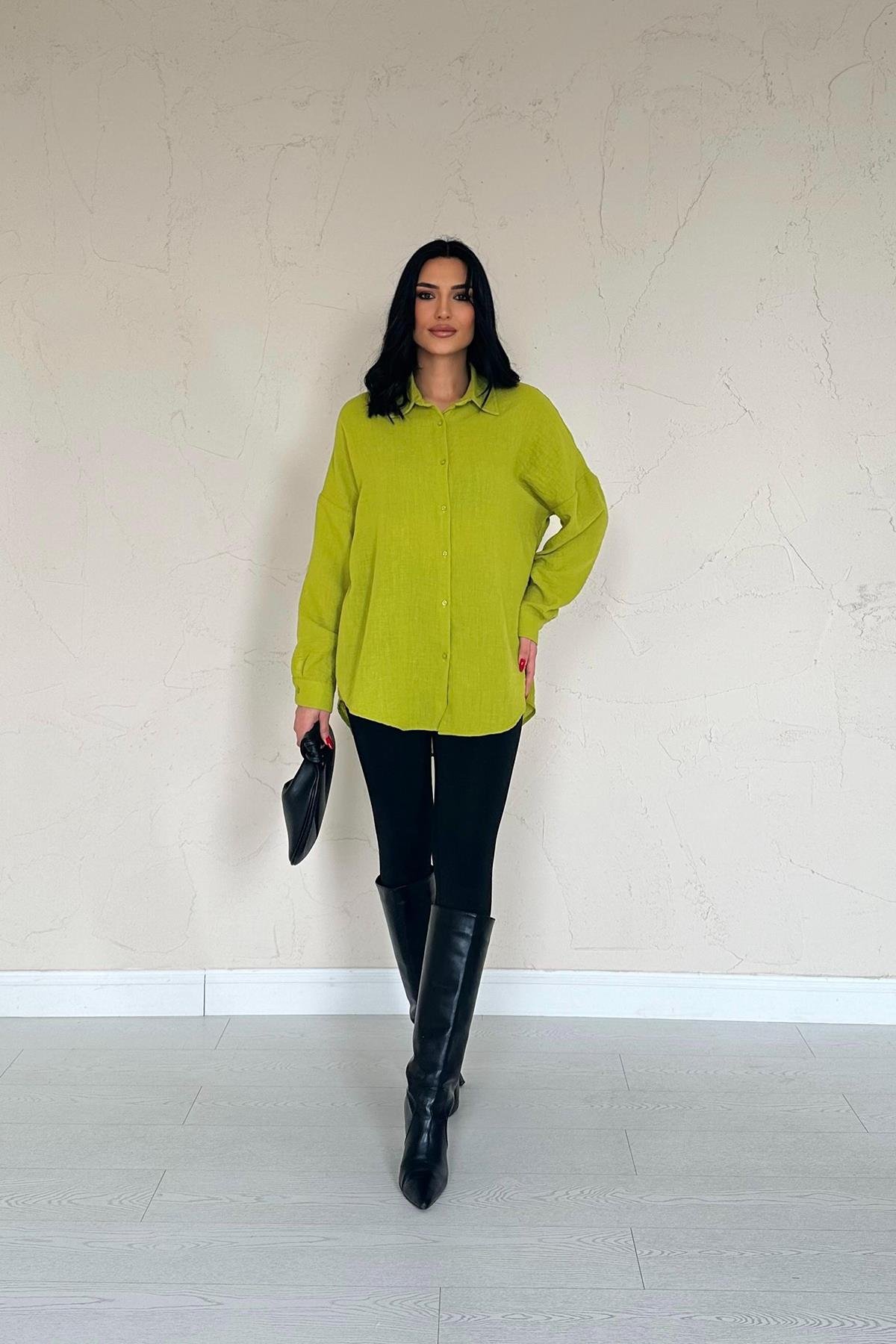 Wholesale Oil Green Shirt