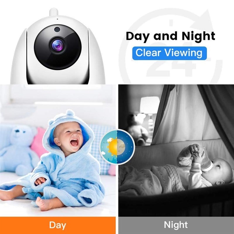 Jo Moyner 2MP Full HD Gece Görüşlü Uzaktan Erişim Renkli Sesli Hareket Algılama IP Wifi Kamera 128Gb SD Kart Güvenlik Kamerası Bebek İzleme Pet İzleme