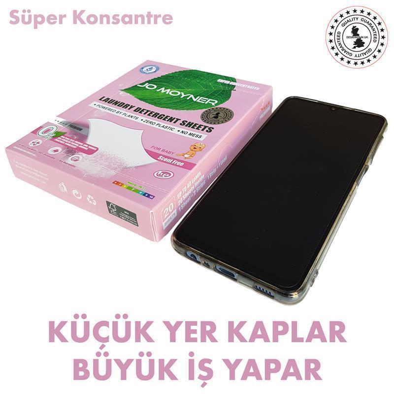 Jo Moyner Bebek Doğal Organik Çamaşır Yaprak Deterjan Kokusuz 20 Kullanım