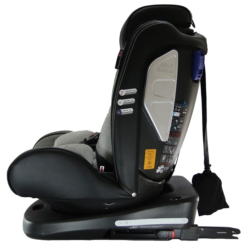 Jo Moyner Exclusive 360 Dönebilen Yatabilir 0-36 Kg Oto Koltuğu ISOFIX/SIP/LATCH Siyah Gri