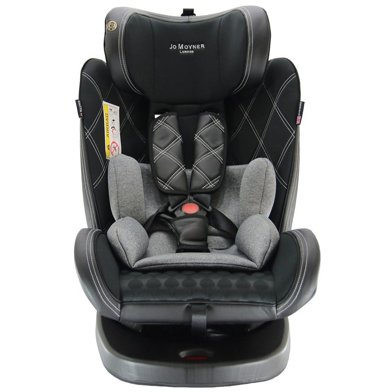 Jo Moyner Exclusive 360 Dönebilen Yatabilir 0-36 Kg Oto Koltuğu ISOFIX/SIP/LATCH Siyah Gri