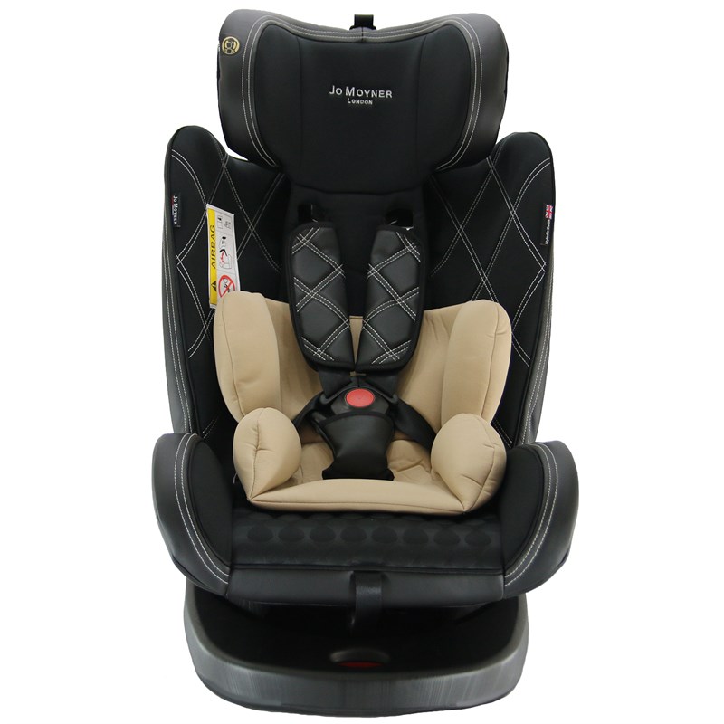 Jo Moyner Exclusive 360 Dönebilen Yatabilir 0-36 Kg Oto Koltuğu ISOFIX/SIP/LATCH Siyah Kahve
