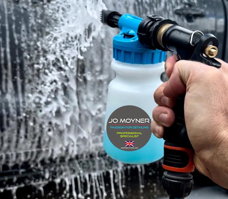 Jo Moyner Foam Blaster PRO Araba Yıkama Köpük Tabancası Bahçe Hortumu Püskürtme Kar Köpüğü Tabancası Blue