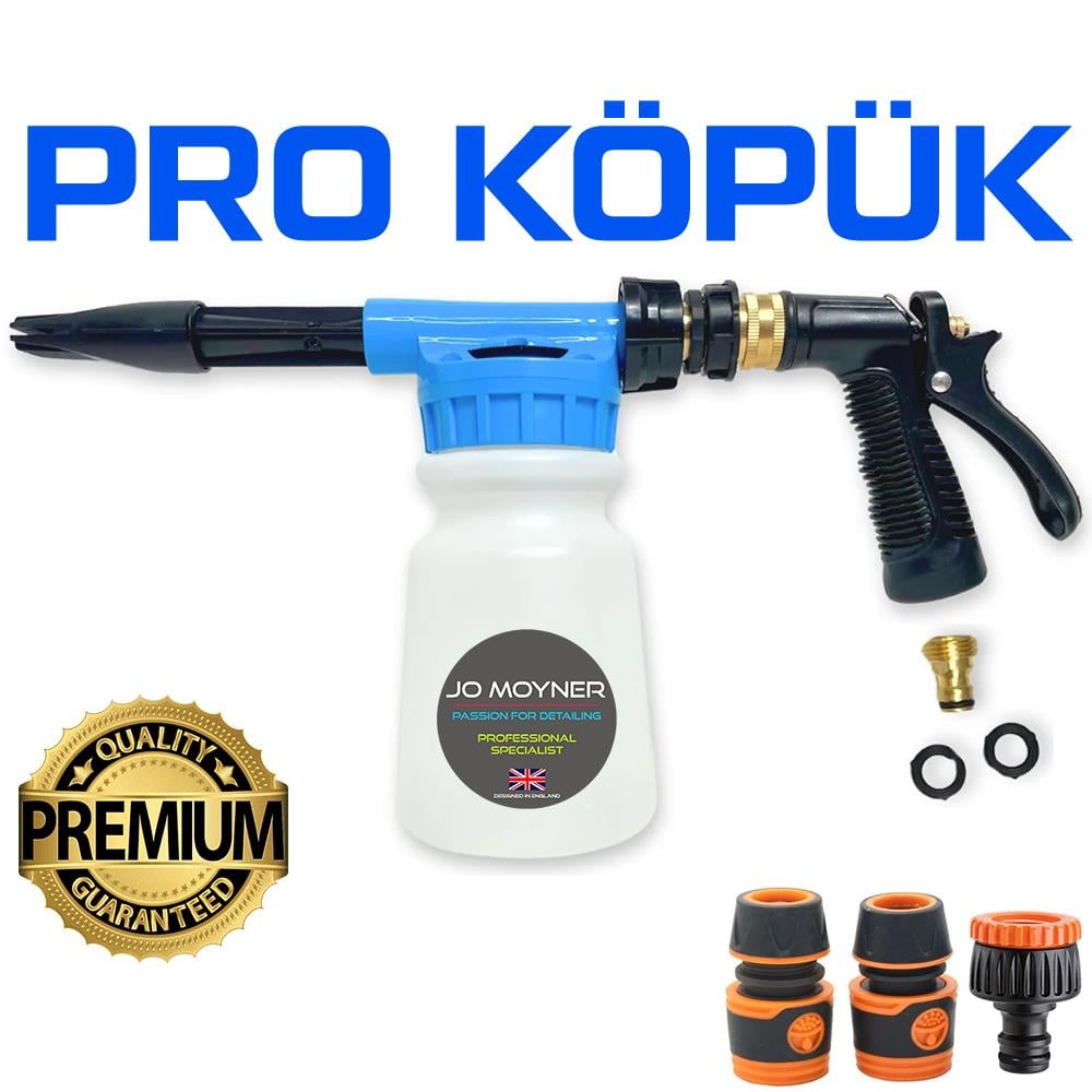 Jo Moyner Foam Blaster PRO Araba Yıkama Köpük Tabancası Bahçe Hortumu Püskürtme Kar Köpüğü Tabancası Blue