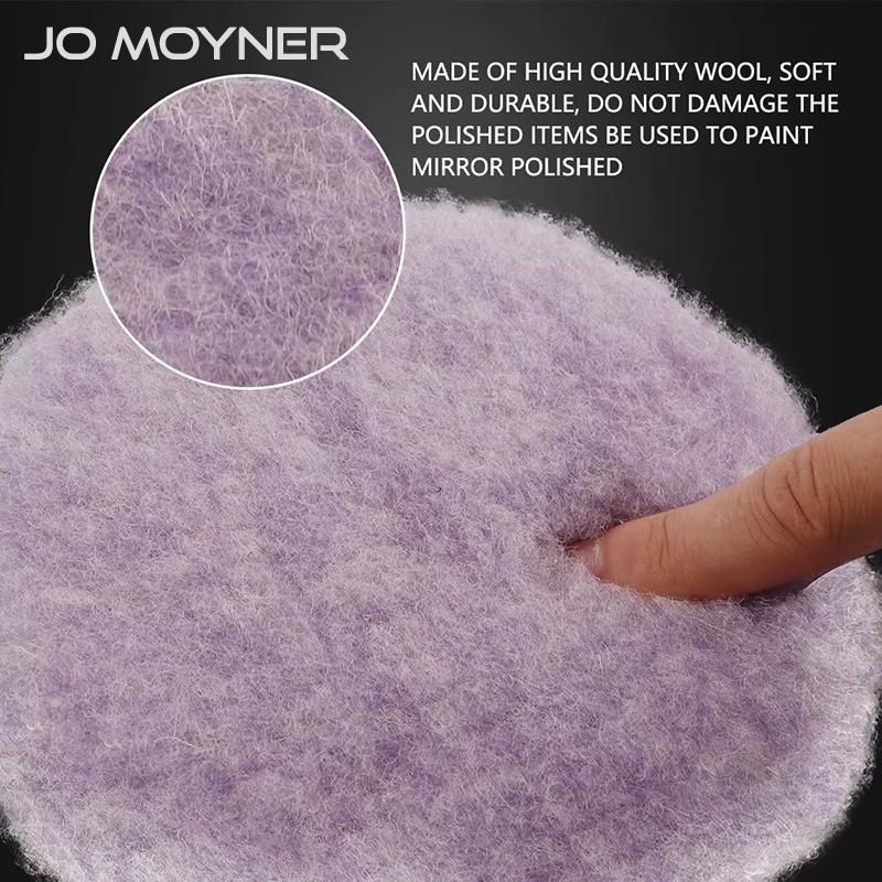Jo Moyner Heavy Cut Yün Polisaj Pedi/Keçesi-Ağır Çizik Giderici-150mm-Mor-Araç Pasta Cila Pedi Anti Heat Teknolojisi