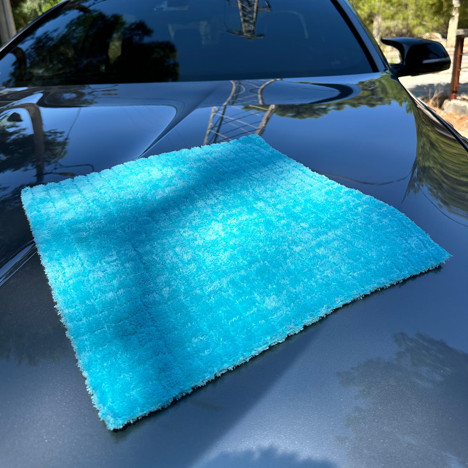 Jo Moyner Karbonlu Lazer Kesim Buffing Cilalama Parlatma Bezi 40x40 cm Kore'den ithal