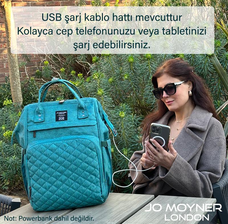 Jo Moyner London Anne Bebek Bakım Sırt Çantası Siyah