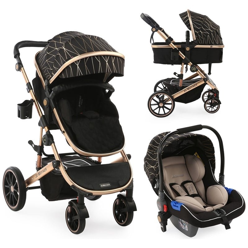 Jo Moyner Lux Gt Line Seyahat Sistem Bebek Arabası 3 In 1 Rose Twig Rose