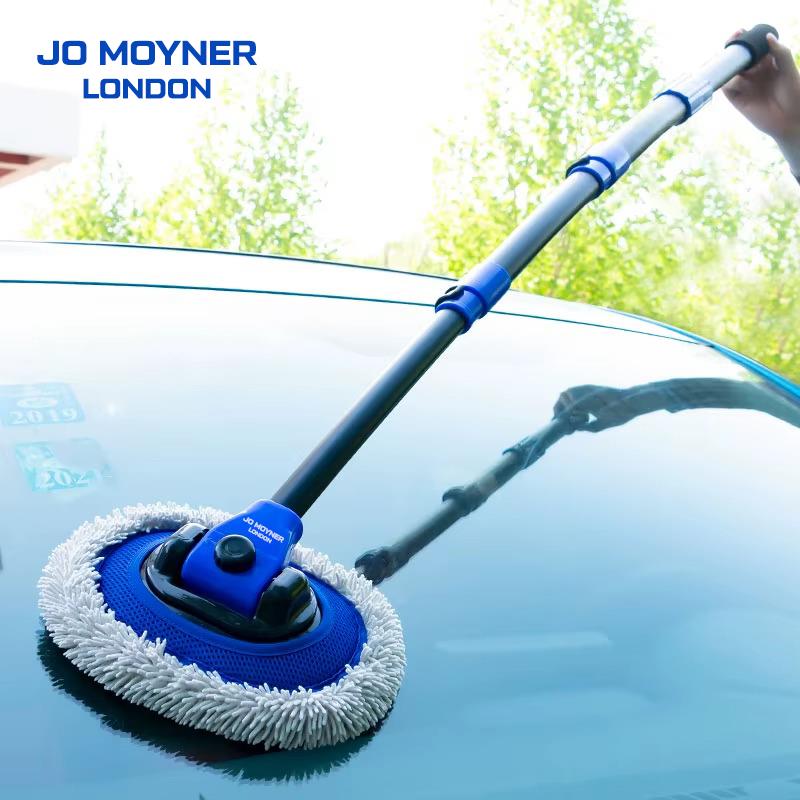 Jo Moyner Mikrofiber Püsküllü Araba Yıkama Temizleme Toz Alma Fırçası Premium Kalite Çizmez Açılı Mop
