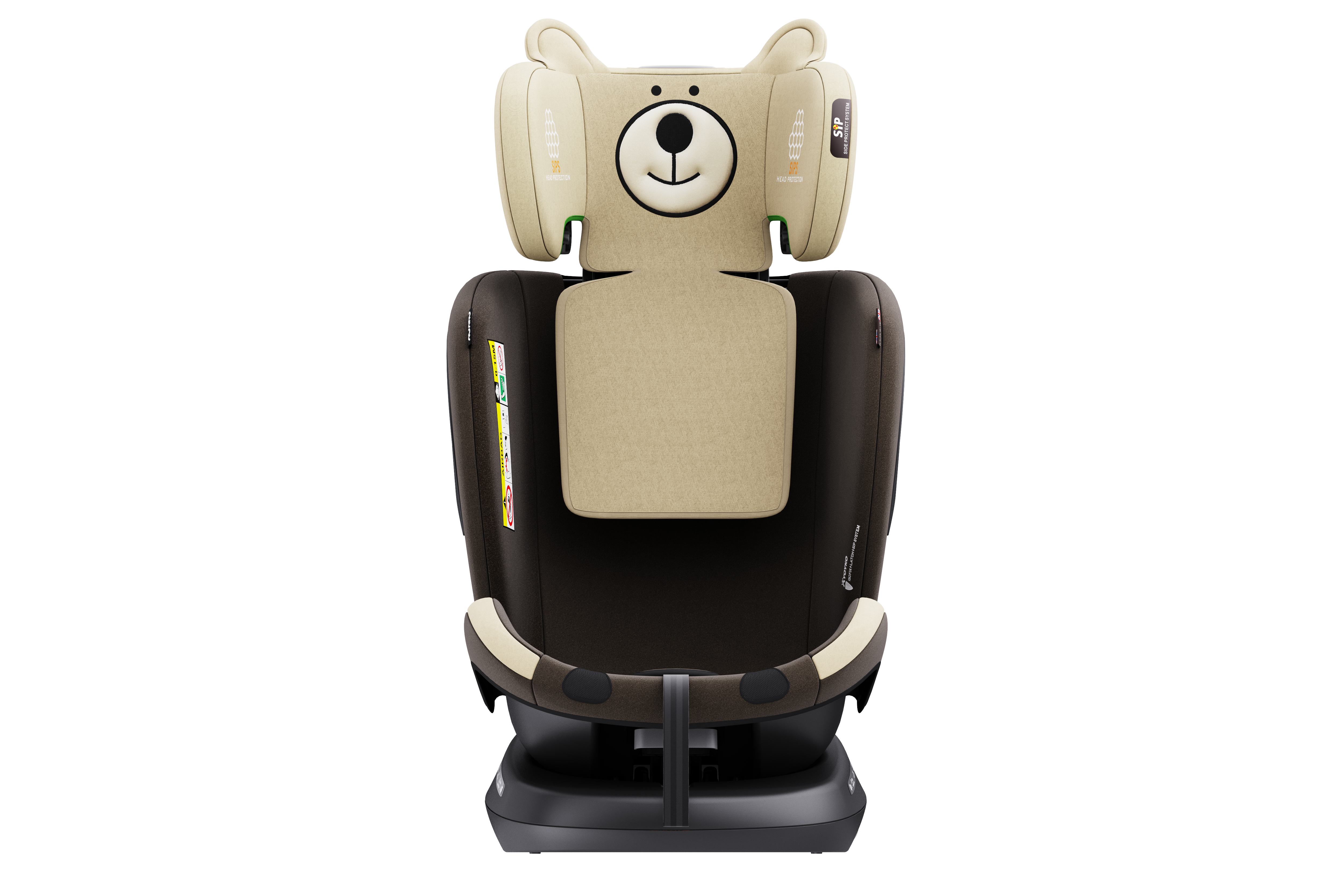 Yoyko Bear Dönebilir Yatabilir 0-36 Kg Oto Koltuğu ISOFIX/SIP/LATCH Kahverengi