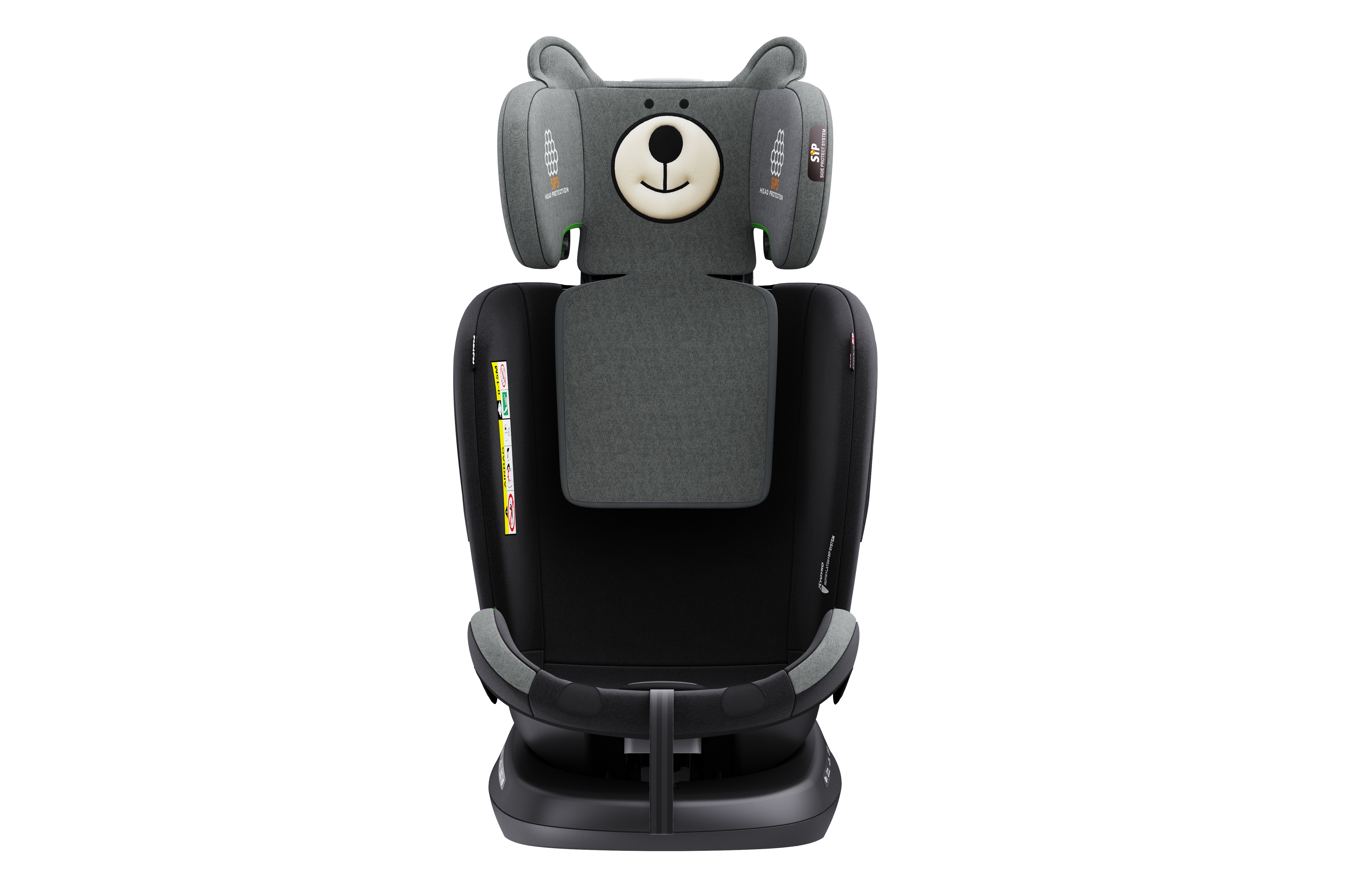 Yoyko Bear Dönebilir Yatabilir 0-36 Kg Oto Koltuğu ISOFIX/SIP/LATCH Gri