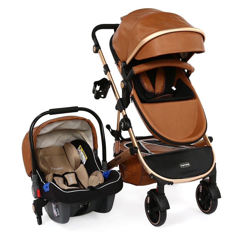 Yoyko Capsule Egg Travel Seyahat Sistem Bebek Arabası Kahve Rose