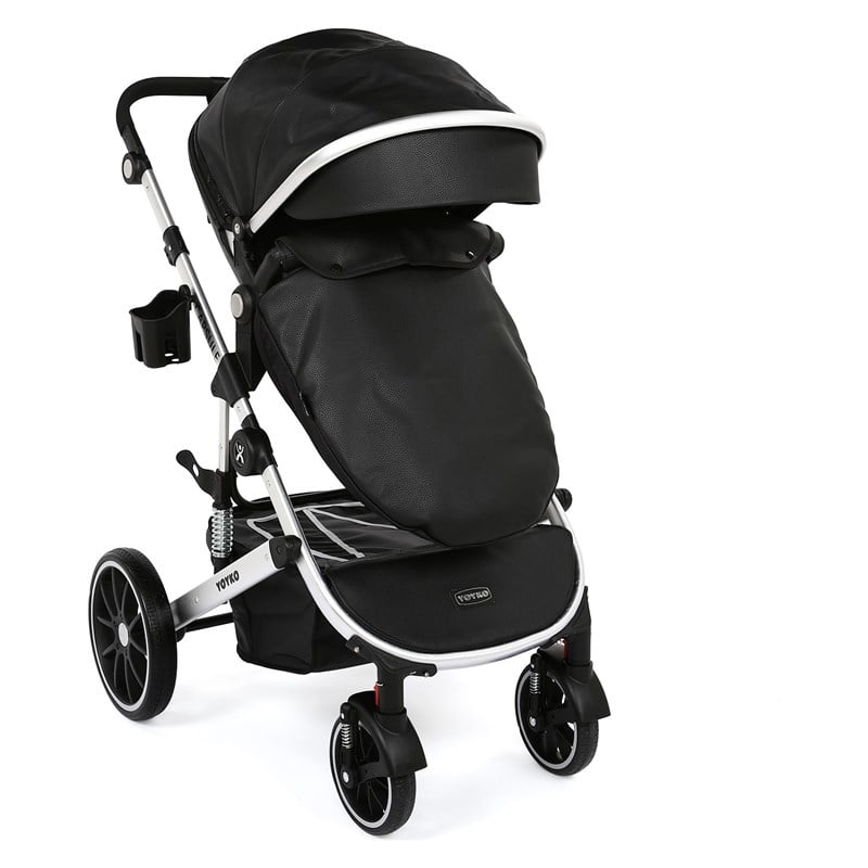 Yoyko Capsule Egg Travel Seyahat Sistem Bebek Arabası Siyah Silver