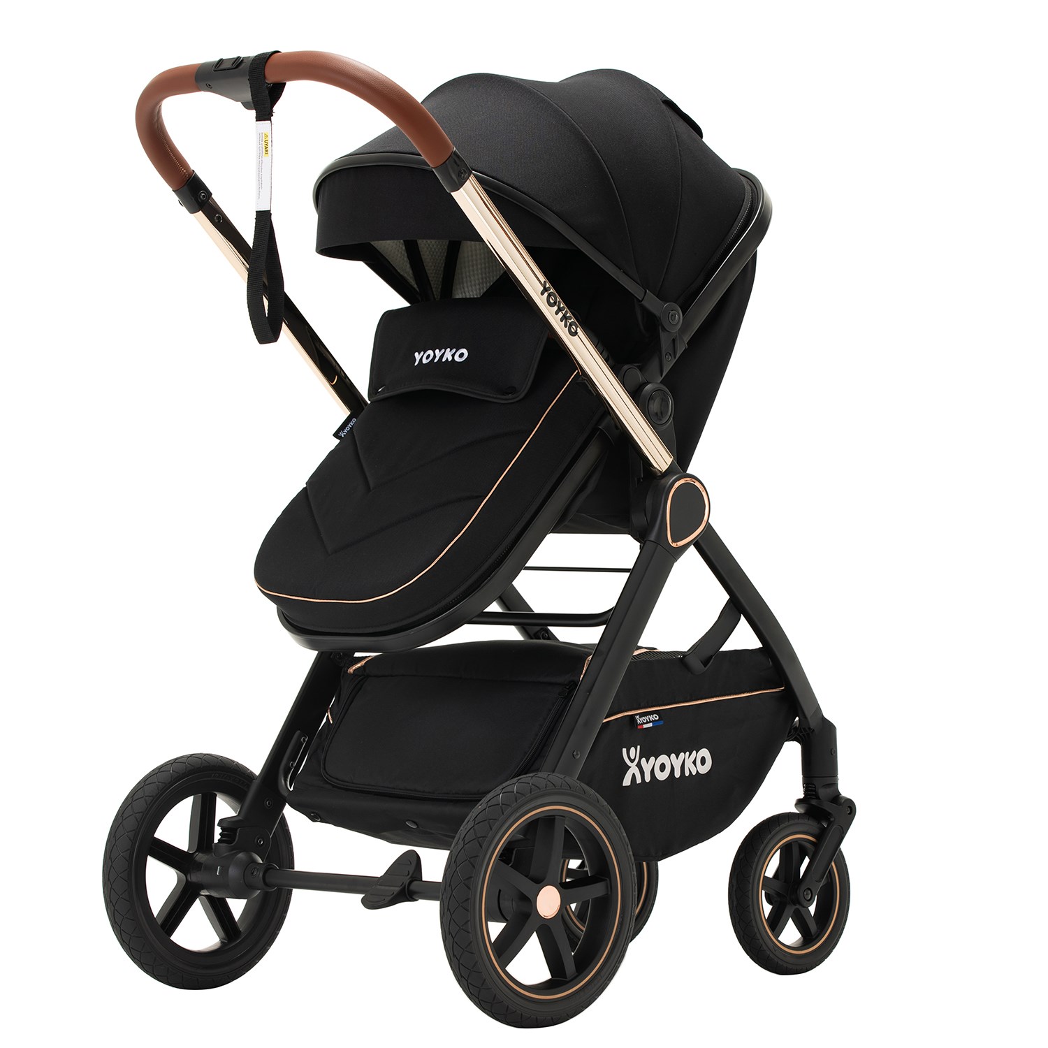 Yoyko Crown i-Size Travel Sistem Bebek Arabası 3 in 1 Siyah Rose