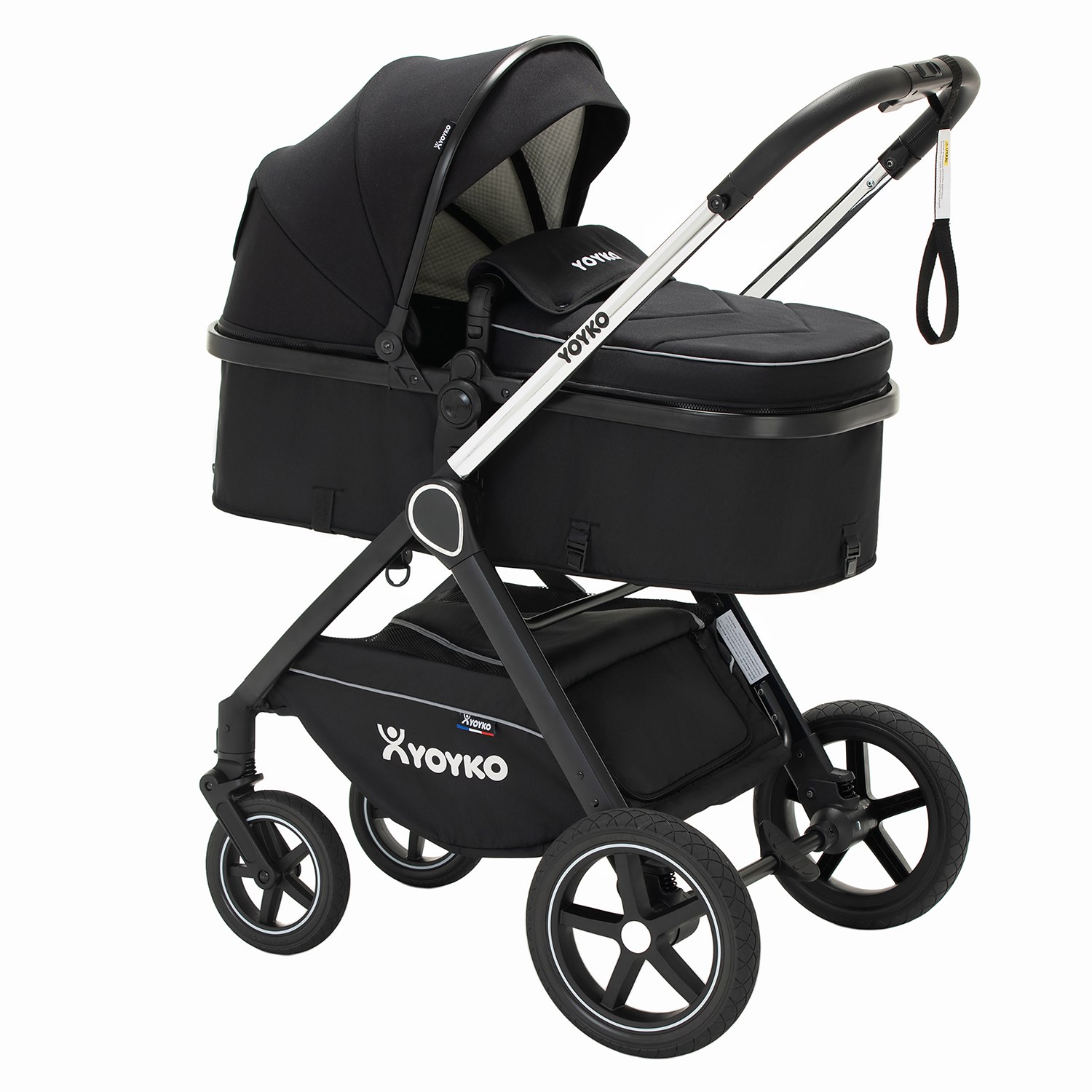 Yoyko Crown i-Size Travel Sistem Bebek Arabası 3 in 1 Siyah Silver