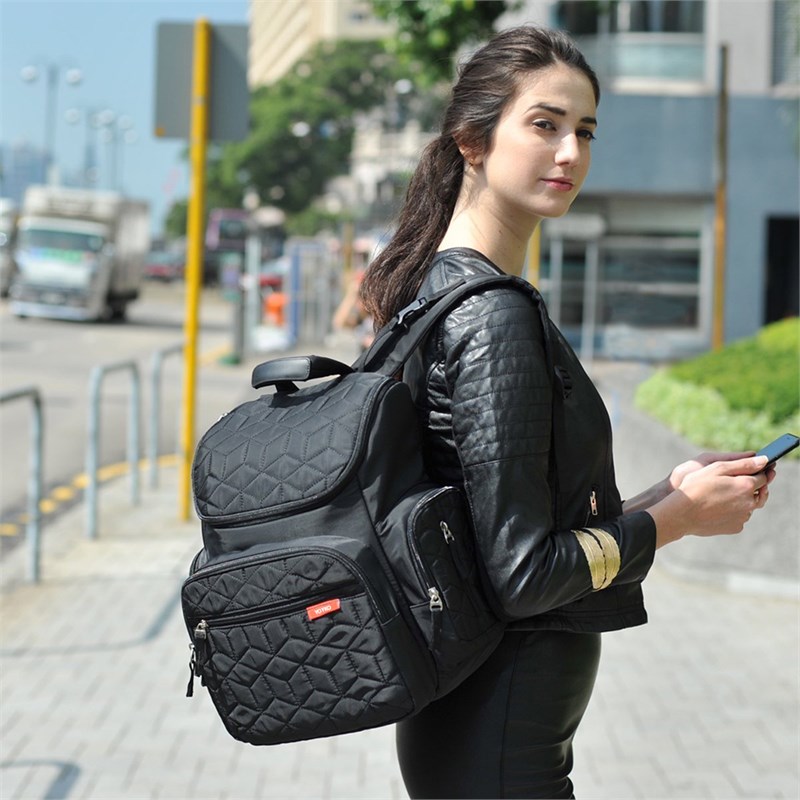 Yoyko Deluxe Anne Bebek Bakım Sırt Çantası Kırmızı