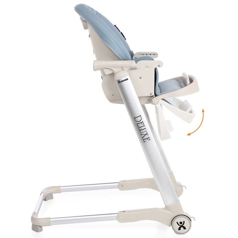 Yoyko Deluxe Mama Sandalyesi Mavi Silver
