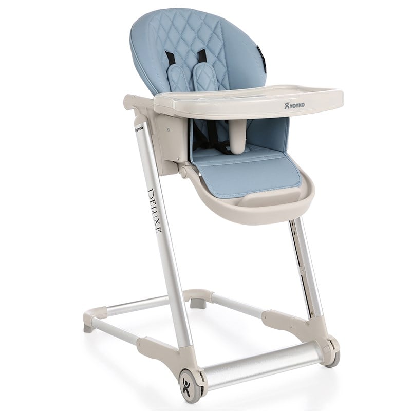 Yoyko Deluxe Mama Sandalyesi Mavi Silver