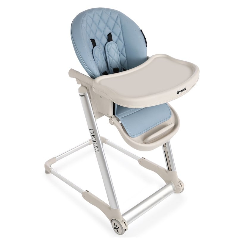 Yoyko Deluxe Mama Sandalyesi Mavi Silver