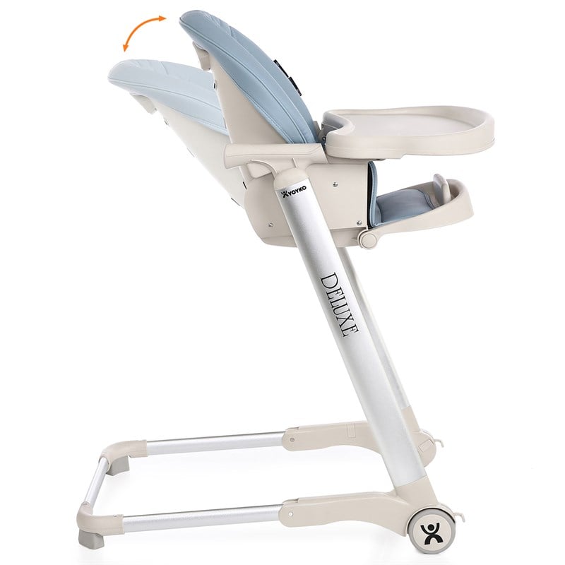 Yoyko Deluxe Mama Sandalyesi Mavi Silver
