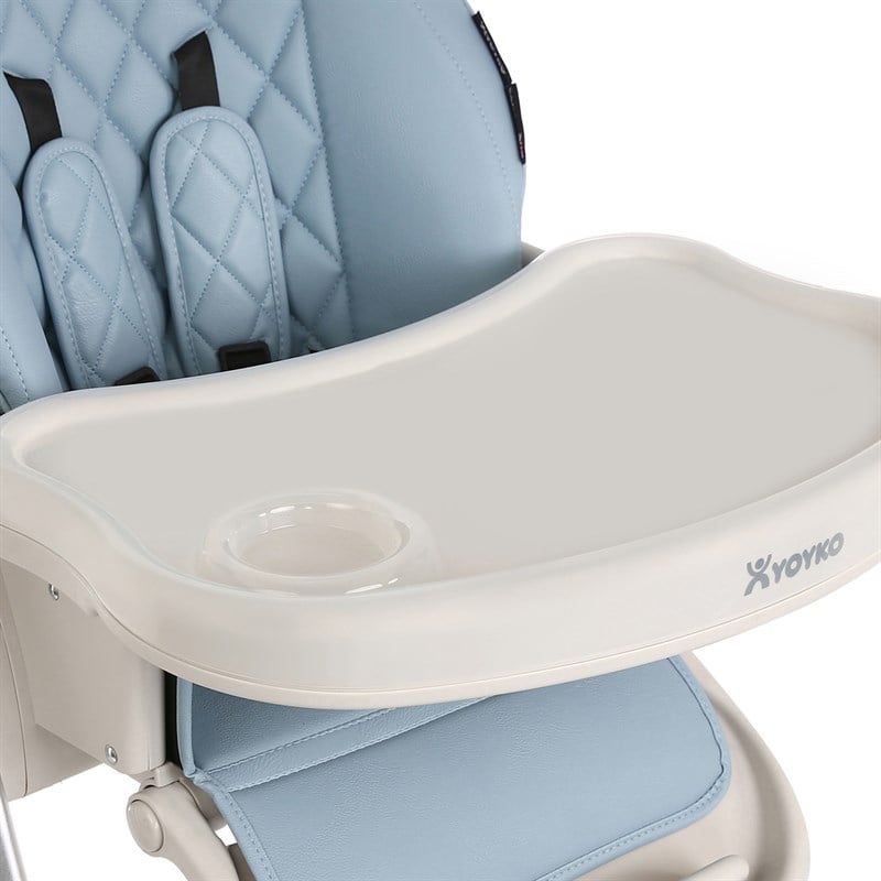 Yoyko Deluxe Mama Sandalyesi Mavi Silver