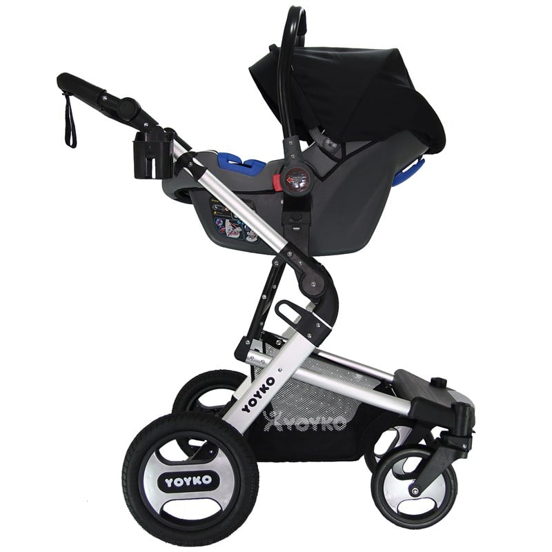 Yoyko Elegance Travel Sistem Bebek Arabası 3 in 1 Siyah Silver
