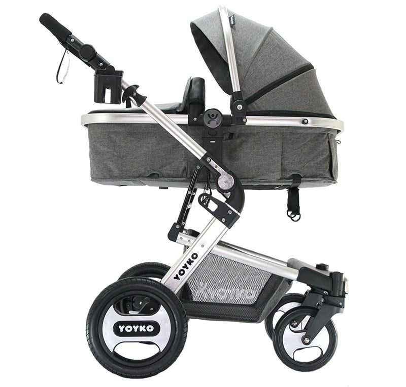 Yoyko Elegance Travel Sistem Bebek Arabası 3 in 1 Gri Silver
