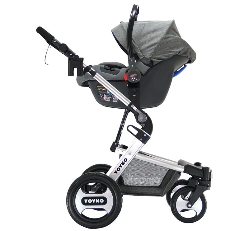 Yoyko Elegance Travel Sistem Bebek Arabası 3 in 1 Gri Silver