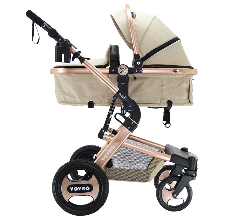 Yoyko Elegance Travel Sistem Bebek Arabası 3 in 1 Bej Rose