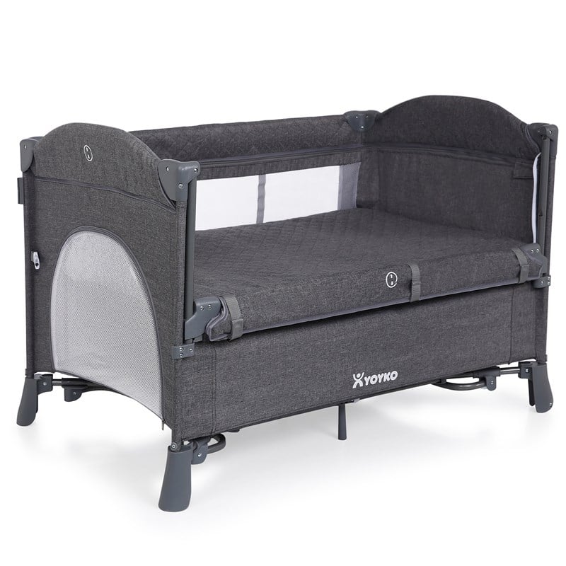Yoyko Exclusive Comfort 8 in 1 Oyun Parkı Gri 70 x 110 cm