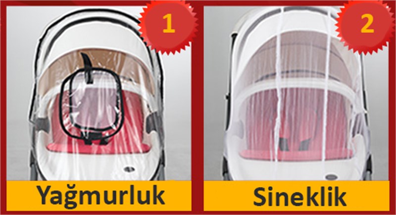 Yoyko Hotmom Bebek Arabası 2 in 1 Siyah