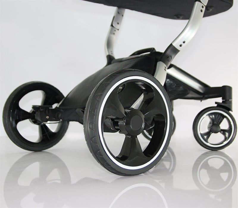 Yoyko Innovation Bebek Arabası 3 in 1 Siyah Silver Kapitoneli
