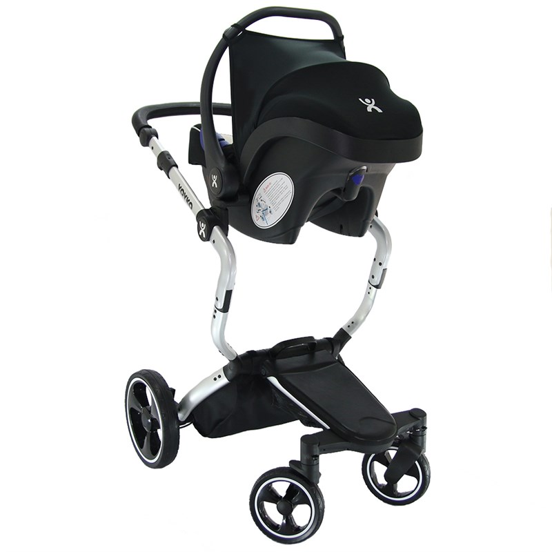 Yoyko Innovation Bebek Arabası 3 in 1 Siyah Silver Kapitoneli