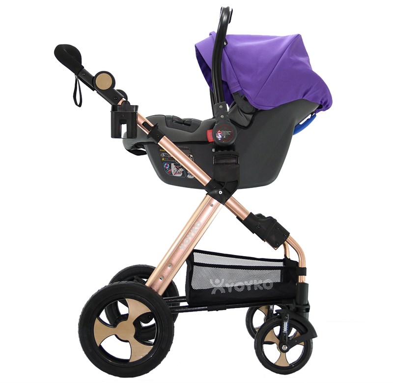 Yoyko Luxury Travel Sistem Bebek Arabası 3 in 1 Mor Rose