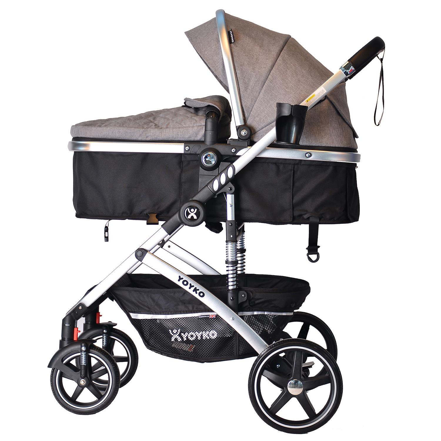 Yoyko Major Travel Sistem Bebek Arabası 3 in 1 Gri Silver
