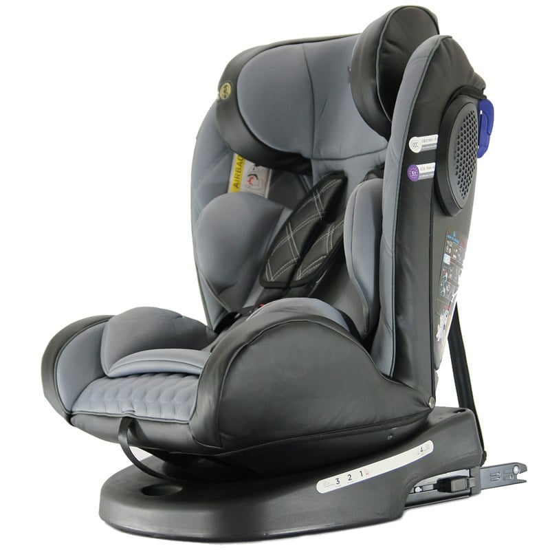 Yoyko Ultimate Dönebilir Yatabilir 0-36 Kg Deri Oto Koltuğu ISOFIX/SIP/LATCH Gri