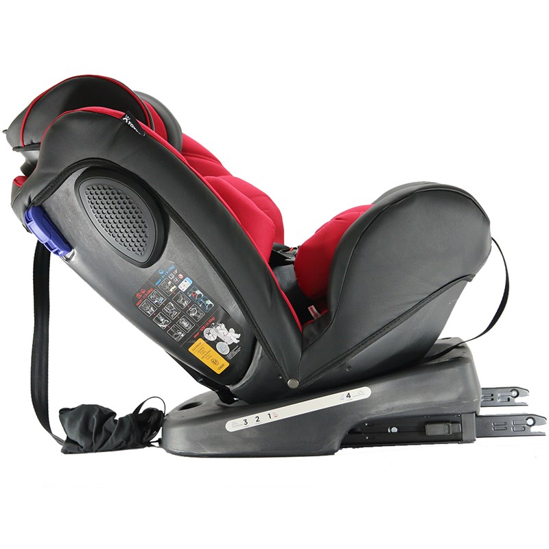 Yoyko Ultimate Dönebilir Yatabilir 0-36 Kg Deri Oto Koltuğu ISOFIX/SIP/LATCH Kırmızı