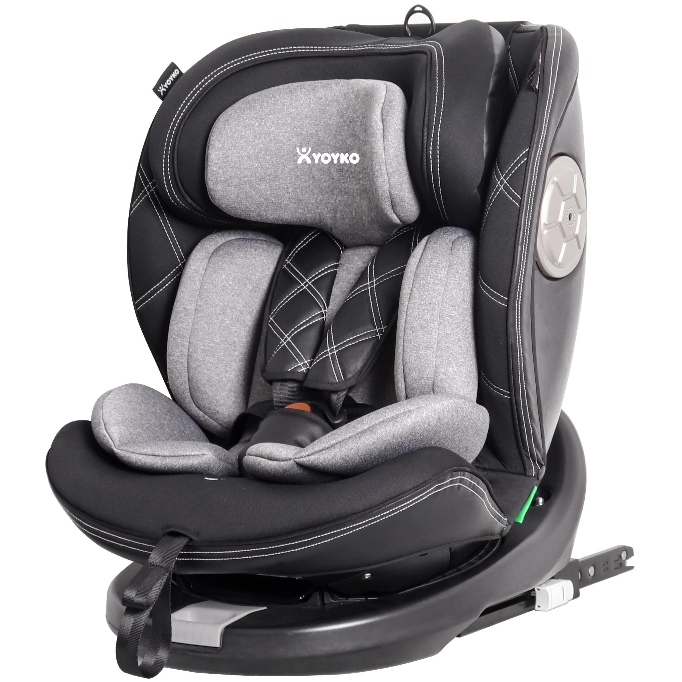 Yoyko Ultimate V2 Dönebilir Yatabilir 0-36 Kg Oto Koltuğu ISOFIX/SIP/LATCH Gri